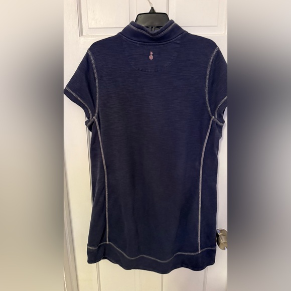 Tommy Bahama 1/4 Zip Sporty Dress Womens size XLarge Blue Pockets Pima Cotton - Picture 4 of 8